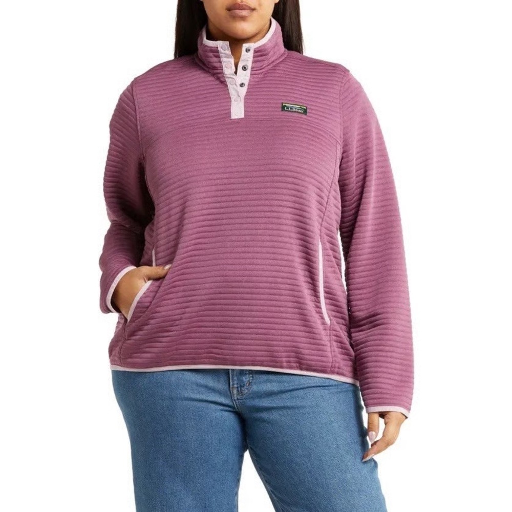 L.L. Bean Women's Plum Cowl Neck Sweater